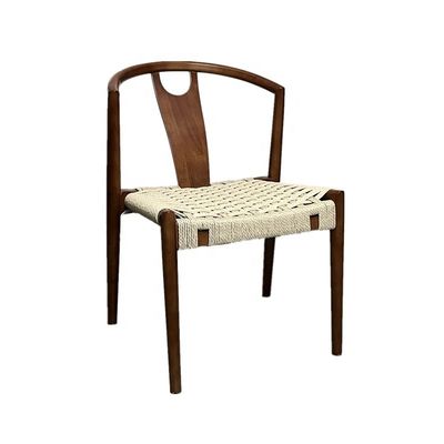 Silla de comedor de madera de diseño apilable para restaurantes con altura ajustable y embalaje de correo