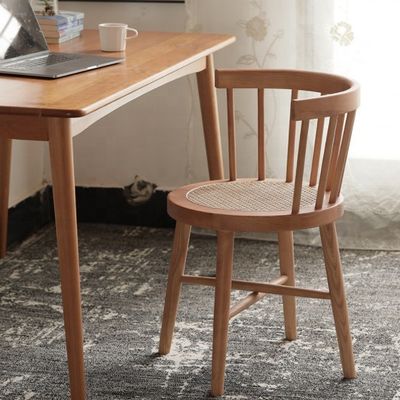 Sala de estar Ocio Restaurante medieval silla de comedor con diseño de madera retro y límite de peso de 120 kg