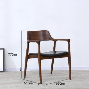 Silla de comedor específica Embalaje de correo Y brazo de comedor creativo Silla de madera para estilo moderno Restaurante y cafetería
