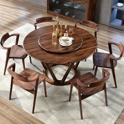 Silla de comedor específica sillas de madera sólida de nuez para restaurante de Tianjin Lulu Muebles de comedor