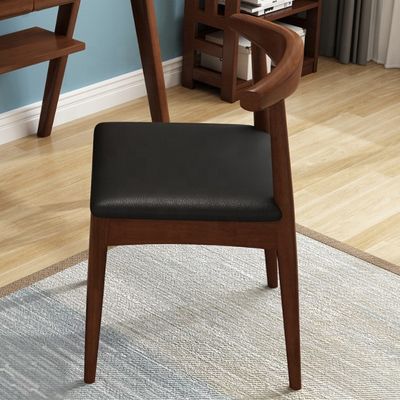 Sillones de embalaje de correo sillas de comedor de madera maciza con cojín tapizado y diseño antiguo