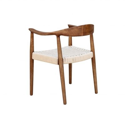 Silla de comedor de madera sólida de lujo antiguo Silla de marco de madera para comedor Restaurante Café Hotel