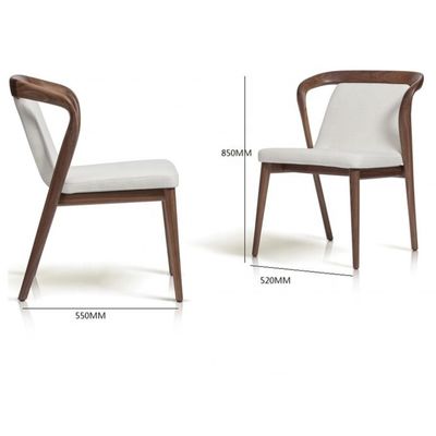 Apartamento silla de comedor de madera sólida nórdica silla de negociación simple moderna silla de ocio estilo sillón silla de ocio