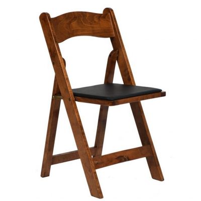 Sillas de madera acolchadas plegables elegantes y funcionales para cualquier ocasión
