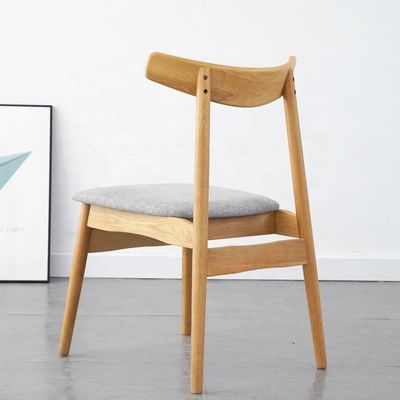 Sin apoyabrazos silla de madera de haya sólida silla de comedor para muebles de comedor de lujo