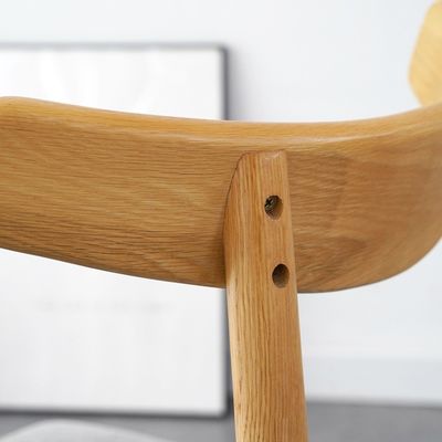 Sin apoyabrazos silla de madera de haya sólida silla de comedor para muebles de comedor de lujo