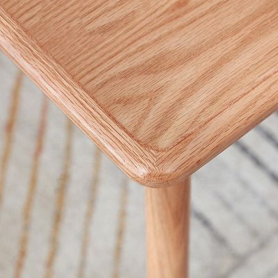 Mesa y sillas de tejido de madera maciza personalizadas combinación para soluciones prácticas y económicas de mobiliario interior