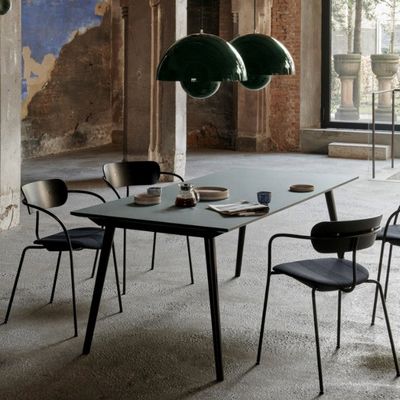 Casa Muebles Mesa de comedor rectangular de madera maciza para restaurantes modernos