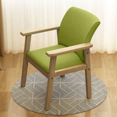 Silla de madera sólida para el hogar duradera para el hogar general Muebles de comedor Escritorio de cama Respaldo de espalda Taburete silla de tela silla de oficina