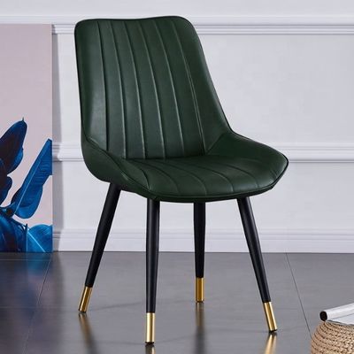 Silla de ocio de piernas metálicas de diseño moderno para oficina en el hogar y comedor de cafetería