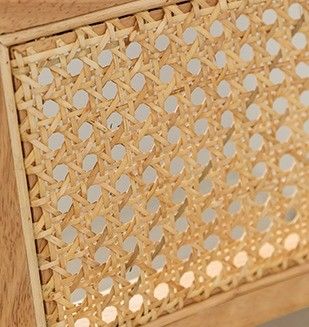 Silla de madera plegable de estilo moderno para comidas de ratán duraderas en eventos de bodas