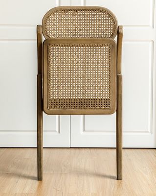 Cuadro de madera de caucho Restaurante plegable silla de comedor de ratán para eventos de bodas