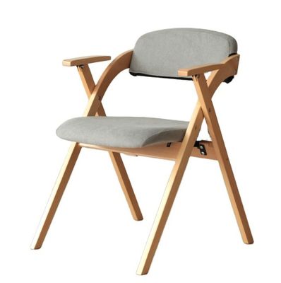 Silla de madera plegable con almohadillas La elección ideal para la experiencia de comer en restaurantes modernos