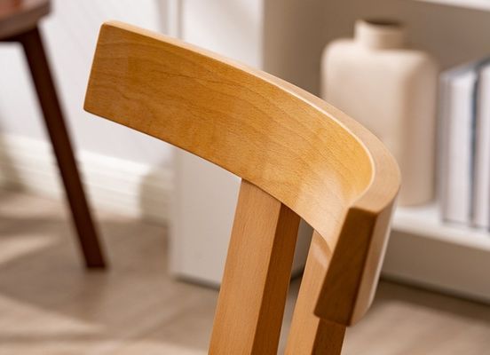 Muebles de restaurante silla de madera duradera con diseño moderno de madera de haya
