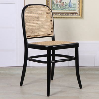 Silla de comedor plegable de ratán para eventos y bodas