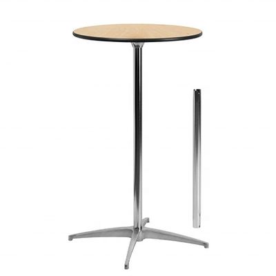 Color personalizado de madera cuadrada de mesa redonda con marco de metal para cócteles de restaurante en un diseño nórdico moderno simple