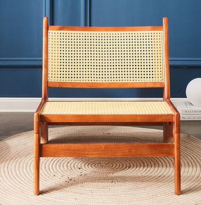 Diseño Clásico Silla de rattan de madera maciza con acabado lacado NO Silla de salón nórdica moderna plegada