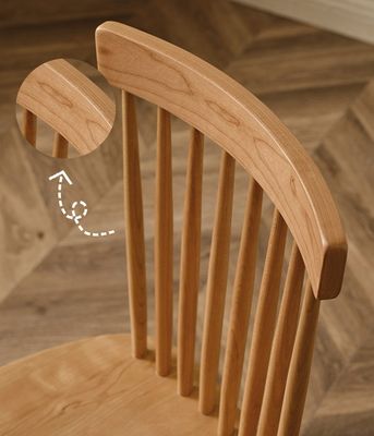 Silla de comedor de madera sólida moderna para el restaurante Windsor Diseño y durabilidad