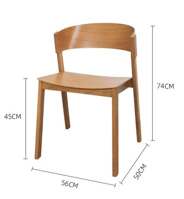 Diseños personalizados silla de comedor de madera apilada para hotel restaurante en diseño moderno