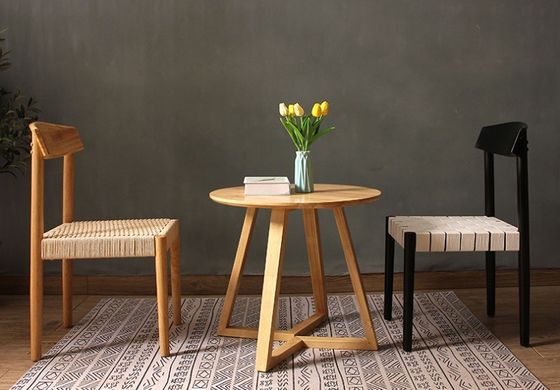 Asiento de madera maciza trenzada silla de comedor muebles acabado lacado con diseños personalizados para restaurantes