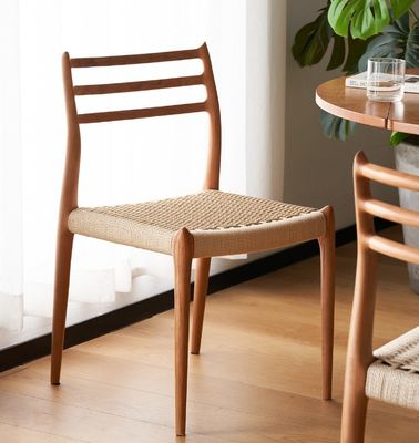 Muebles para el hogar de hoteles de lujo de antigüedad tejido de cordón de madera sólida silla de comedor para restaurante en diseños personalizados