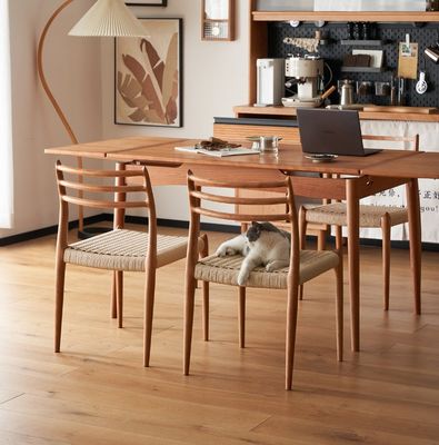 Muebles para el hogar de hoteles de lujo de antigüedad tejido de cordón de madera sólida silla de comedor para restaurante en diseños personalizados