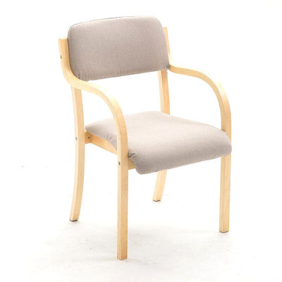 Silla de comedor de madera sólida natural para eventos silla de madera con acabado lacado