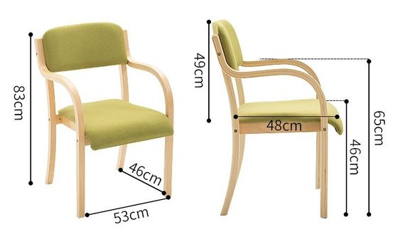 Silla de comedor de madera sólida natural para eventos silla de madera con acabado lacado