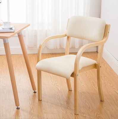 Silla de comedor de madera sólida natural para eventos silla de madera con acabado lacado