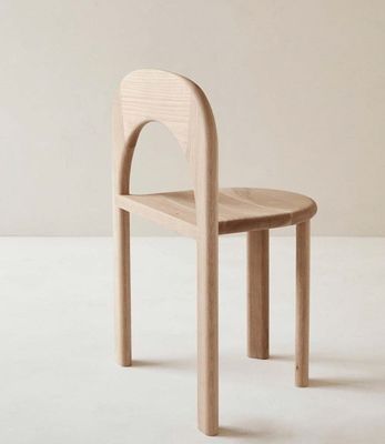 No, silla de comedor de madera natural plegada y apilada, servicio OEM aceptado.