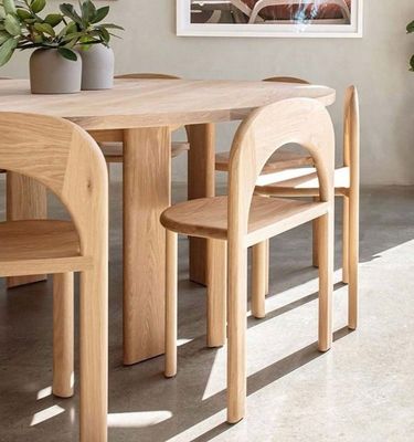 No, silla de comedor de madera natural plegada y apilada, servicio OEM aceptado.