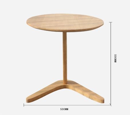 Muebles de sala de estar Modernas mesas redondas de café con base de madera maciza