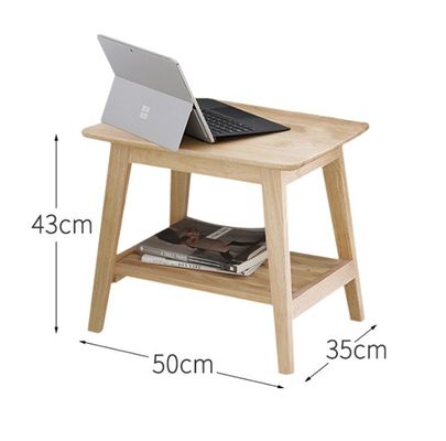 Diseños personalizados Vintage de madera maciza Cuadrada de fin de mesa de café W50*D35*H42CM para el salón