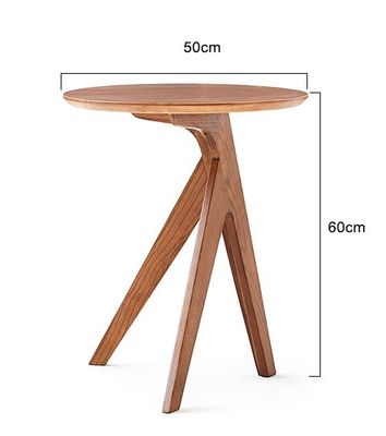 Mesa redonda vintage diseños personalizados para mesa lateral de café en muebles de la sala de estar de madera maciza