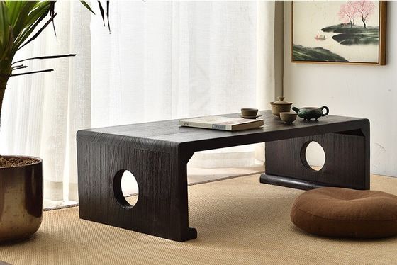 Mesa de café de diseño moderno para el salón de la villa Muebles de madera maciza Mesa de extremo