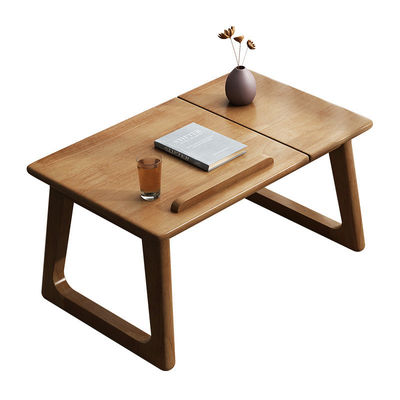 Personalizar la mesa lateral de madera para el aprendizaje y el salón de muebles sin plegado en color natural