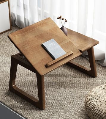 Personalizar la mesa lateral de madera para el aprendizaje y el salón de muebles sin plegado en color natural