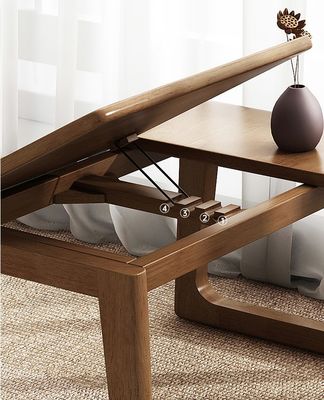 Personalizar la mesa lateral de madera para el aprendizaje y el salón de muebles sin plegado en color natural
