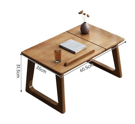 Personalizar la mesa lateral de madera para el aprendizaje y el salón de muebles sin plegado en color natural