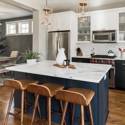 No hay taburete de bar de madera moderna plegada para cocina y comedor sin plegado
