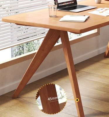 Muebles para el hogar directos nórdicos Mesa de comedor rectangular de madera maciza para espacio de comedor funcional