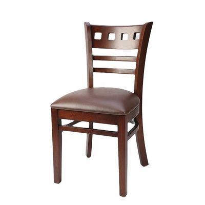 50pcs Restaurante de madera escalera silla trasera estilo moderno silla de comedor personalizada naturaleza personalización muebles comerciales