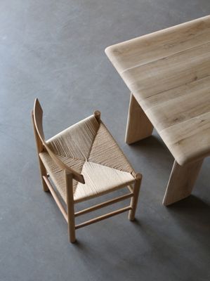 2023 Silla de roble de cordón tejido de madera moderna para muebles para el hogar en restaurantes, hoteles y cafeterías