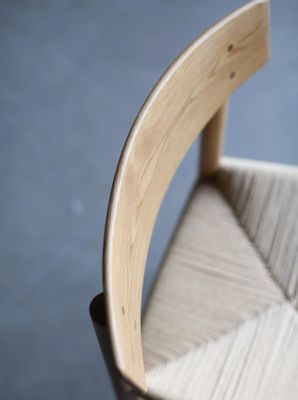 2023 Silla de roble de cordón tejido de madera moderna para muebles para el hogar en restaurantes, hoteles y cafeterías