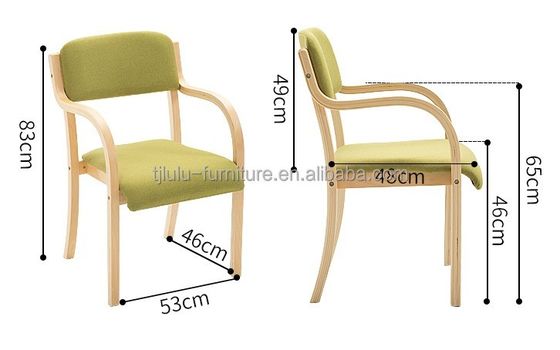 Silla apilada de madera maciza para comedor moderno en varios colores Hotel Restaurante Banquete Casa