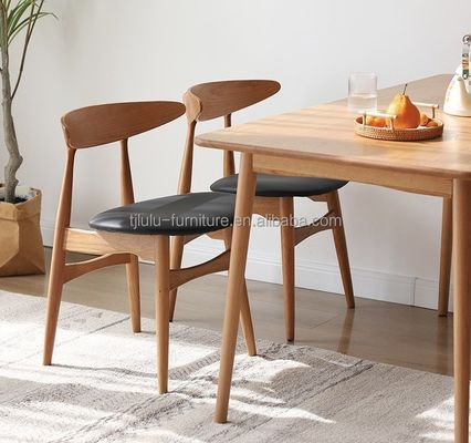 Colores personalizados de madera maciza espalda redonda silla de comedor nórdica para hotel restaurante banquete y hogar en estilo clásico moderno