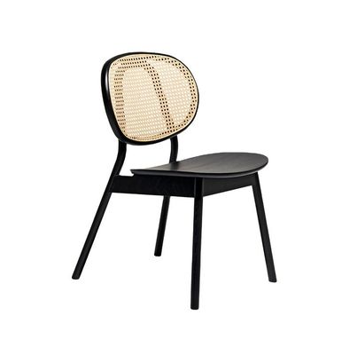 Diseño moderno silla de comedor de rodillo con marco de madera de ceniza para muebles de restaurante