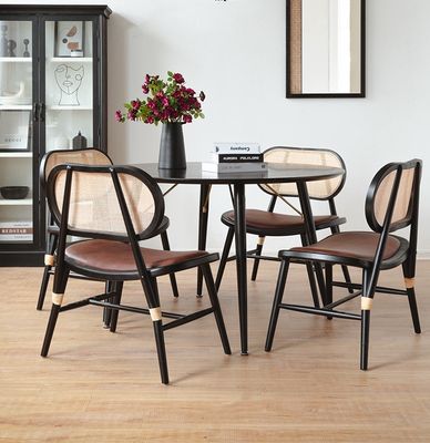 Silla de comedor de madera sólida moderna de estilo japonés para interiores y restaurantes modernos