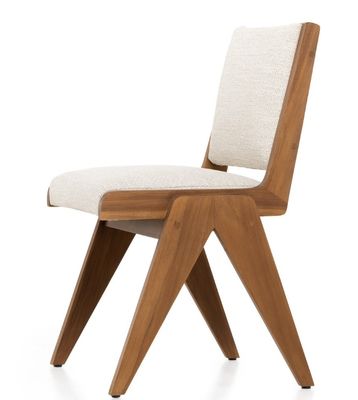 Silla de comedor de madera maciza de tejido moderno tapizada para restaurantes Hoteles Muebles generales para el hogar
