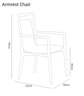 Inicio Muebles Generales Diseño italiano Moderno Madera sólida de PU Cuero Sala de comedor Silla de restaurante con reposabrazos